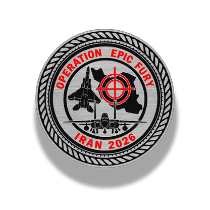 Operation Epic Fury – Commemorative Emblem Brushed Acrylic Morale Patch