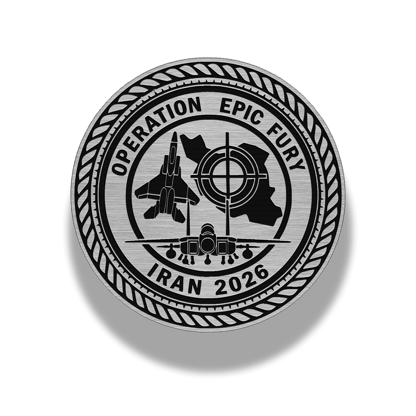Operation Epic Fury – Commemorative Emblem Brushed Acrylic Morale Patch