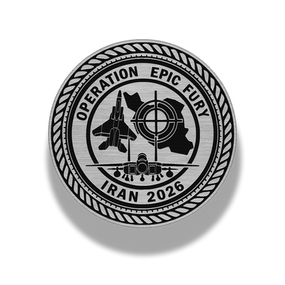 Operation Epic Fury – Commemorative Emblem Brushed Acrylic Morale Patch