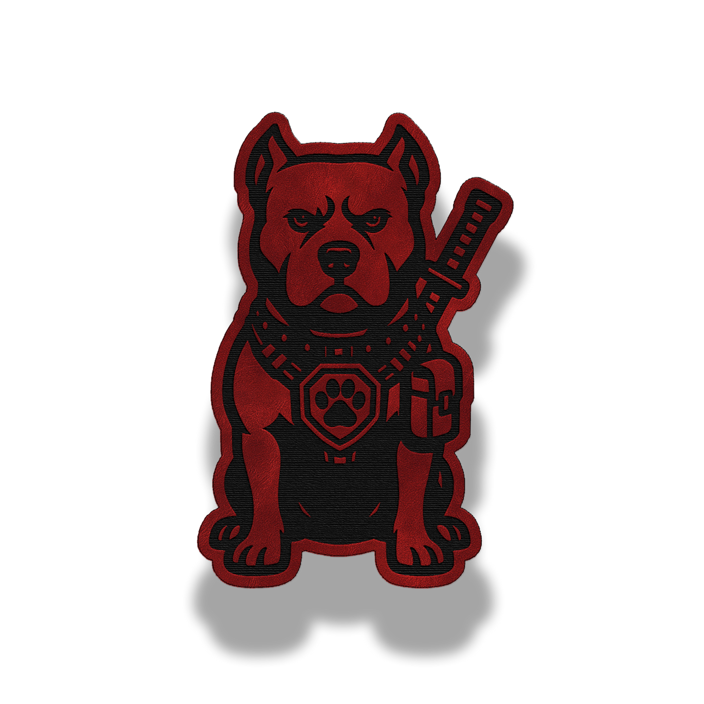 Tactical Pitbull Dog Patch – Leatherette Morale Patch