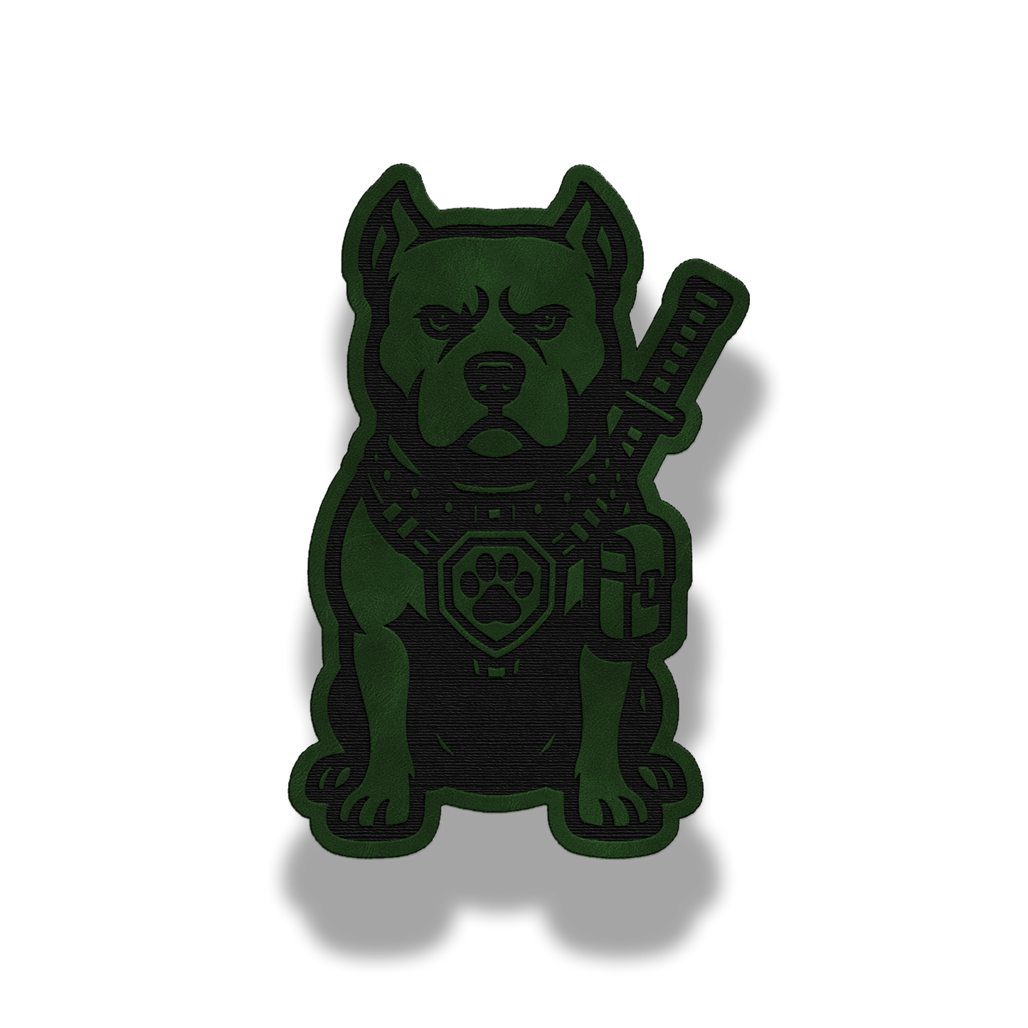 Tactical Pitbull Dog Patch – Leatherette Morale Patch