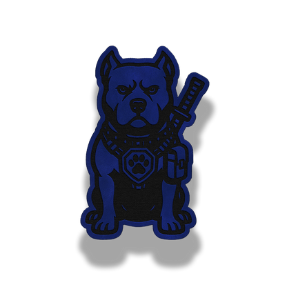 Tactical Pitbull Dog Patch – Leatherette Morale Patch