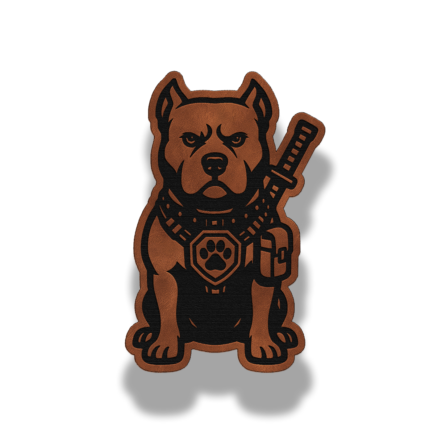 Tactical Pitbull Dog Patch – Leatherette Morale Patch