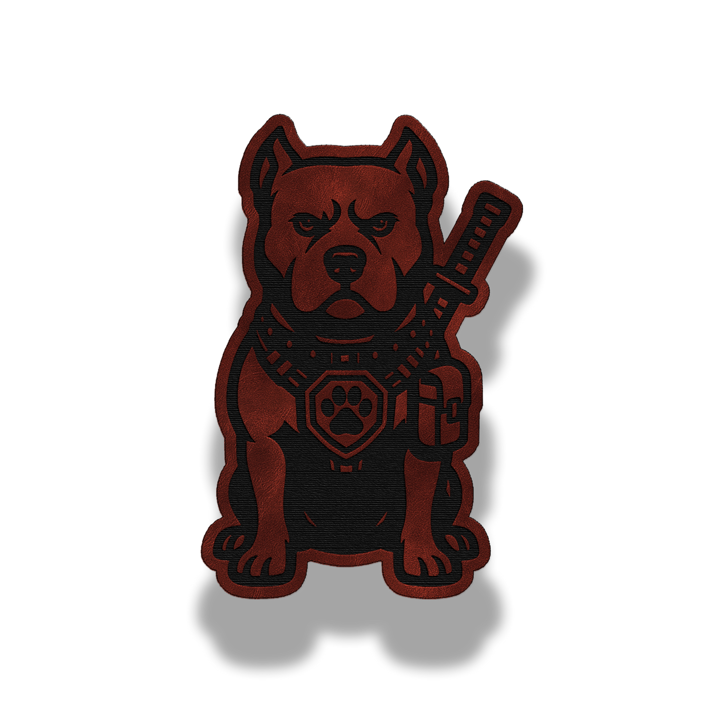 Tactical Pitbull Dog Patch – Leatherette Morale Patch
