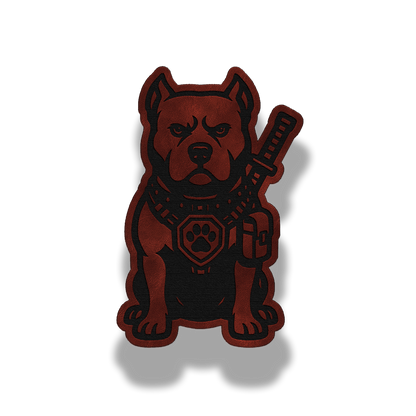 Tactical Pitbull Dog Patch – Leatherette Morale Patch