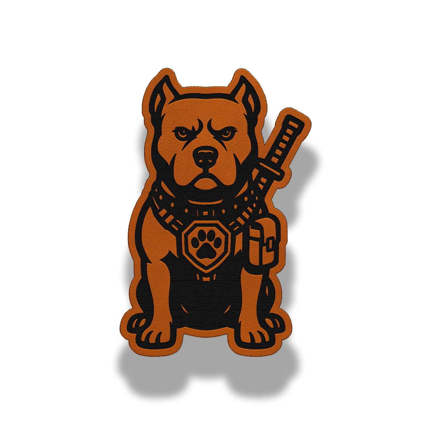 Tactical Pitbull Dog Patch – Leatherette Morale Patch