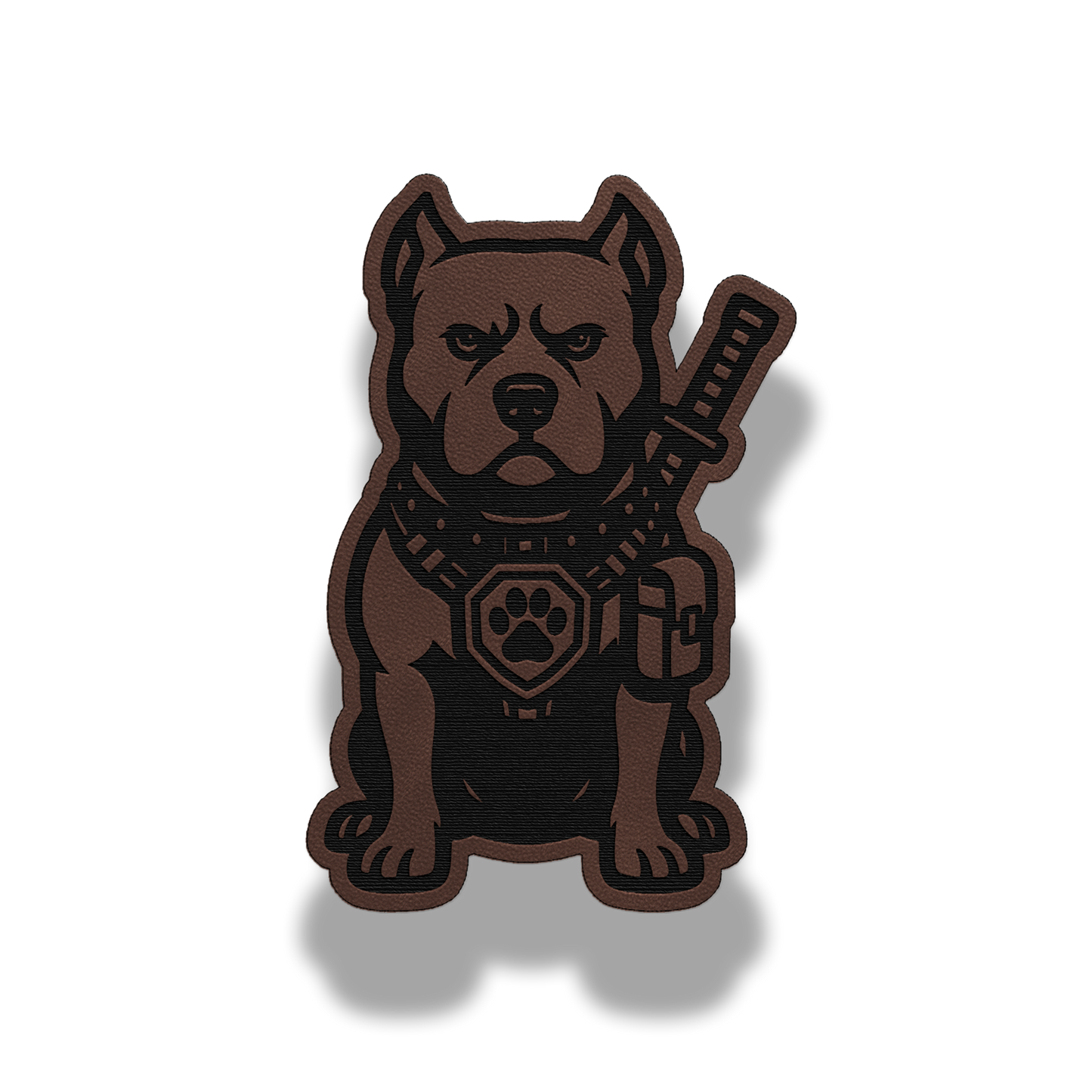 Tactical Pitbull Dog Patch – Leatherette Morale Patch