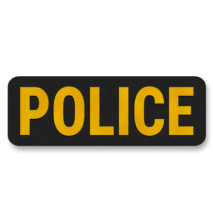 POLICE Vest Placard 8.5"x3" – Leatherette Morale Patch