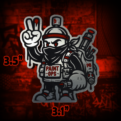 PAINT OPS Tactical Patch | Limited Edition | Red