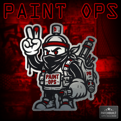 PAINT OPS Tactical Patch | Limited Edition | Red