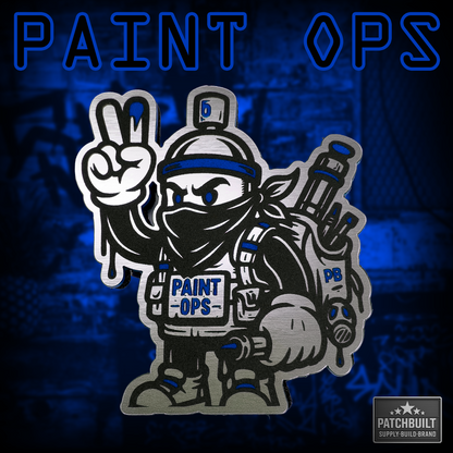 PAINT OPS Tactical Patch | Limited Edition | Blue