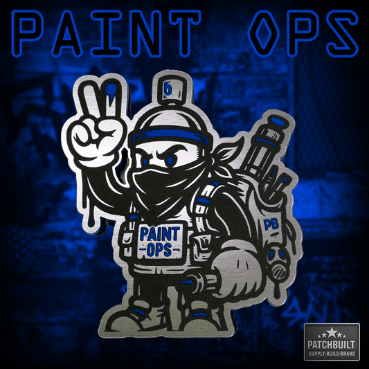 PAINT OPS Tactical Patch | Limited Edition | Blue