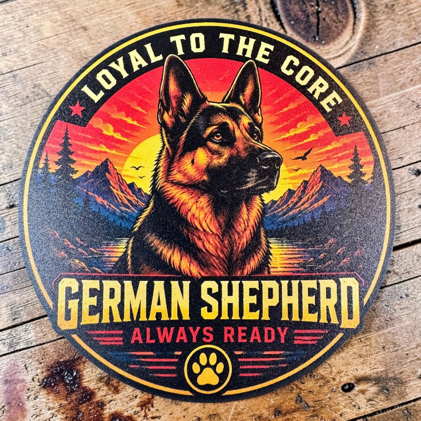 PREORDER - German Shepherd Loyal to the Core Always Ready – Leatherette Morale Patch