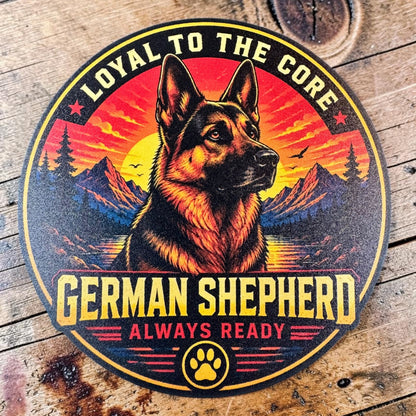 PREORDER - German Shepherd Loyal to the Core Always Ready – Leatherette Morale Patch