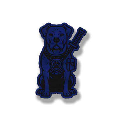 Tactical Pit Bull Dog Natural Ears – Leatherette Morale Patch