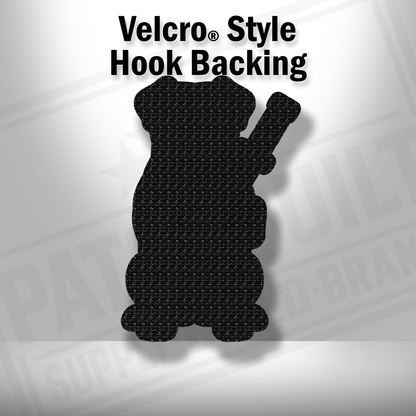 Tactical Pit Bull Dog Natural Ears – Leatherette Morale Patch