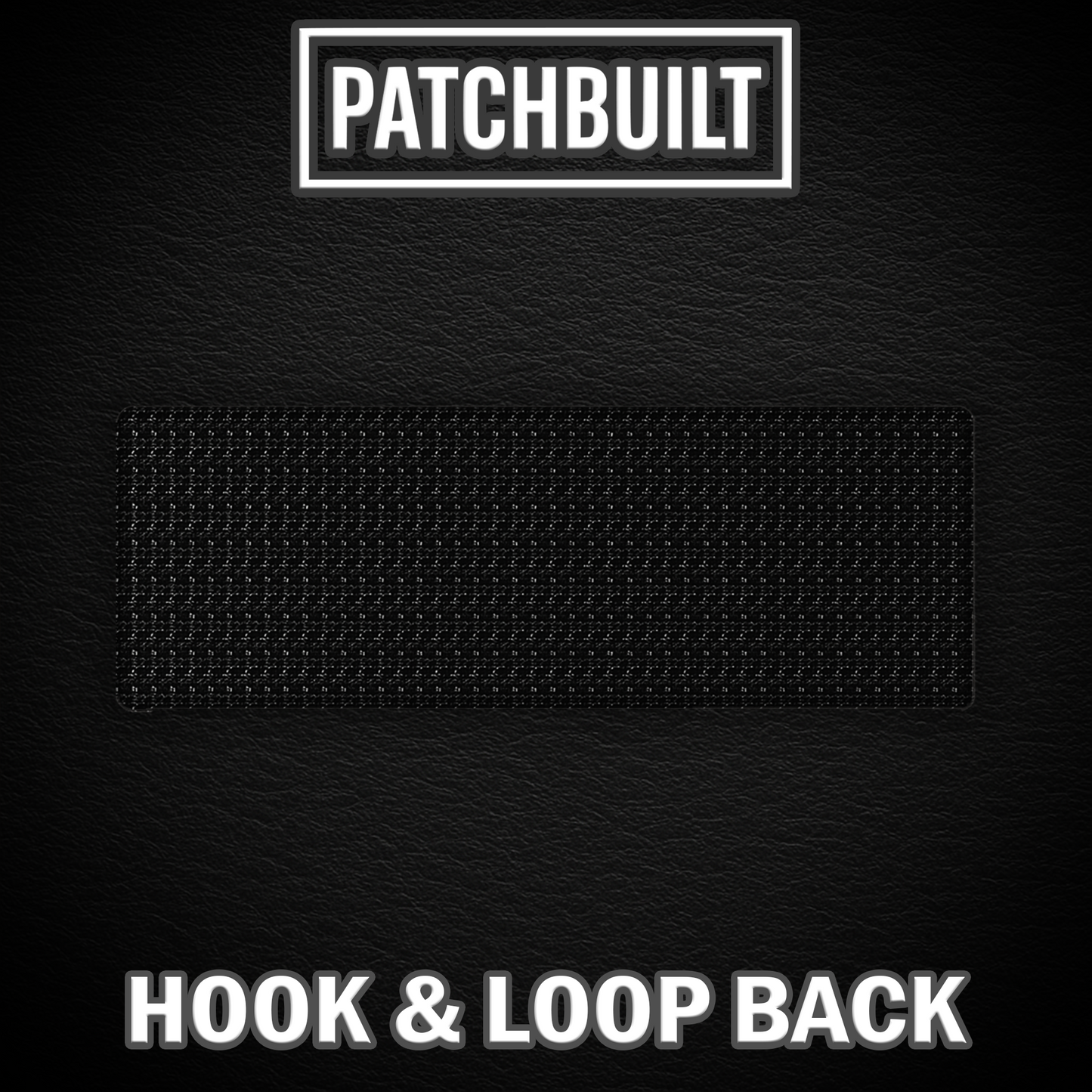 TROOPER – Large Gray Leatherette Patch (Hook & Loop or Iron-On)