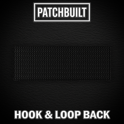 TROOPER – Large Gray Leatherette Patch (Hook & Loop or Iron-On)
