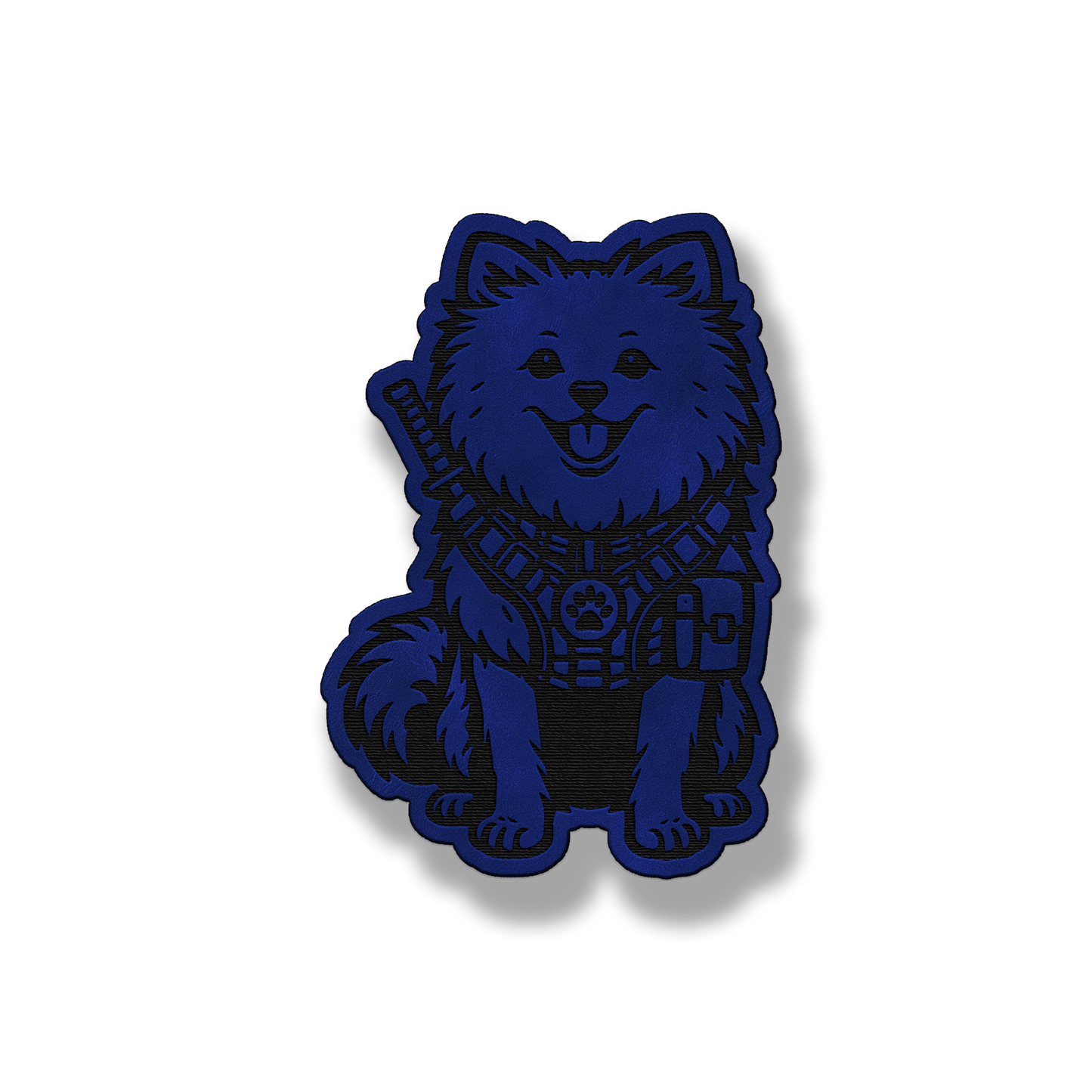 Tactical Pomeranian Dog – Leatherette Morale Patch