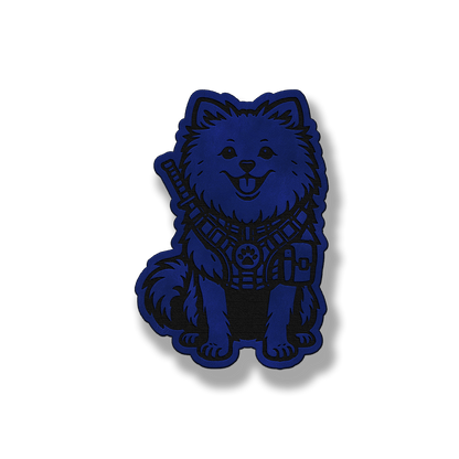 Tactical Pomeranian Dog – Leatherette Morale Patch