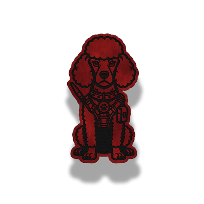 Tactical Poodle Dog Patch – Leatherette Morale Patch