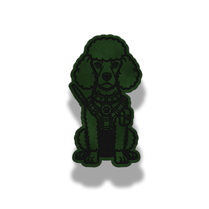 Tactical Poodle Dog Patch – Leatherette Morale Patch