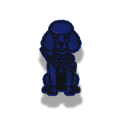 Tactical Poodle Dog Patch – Leatherette Morale Patch
