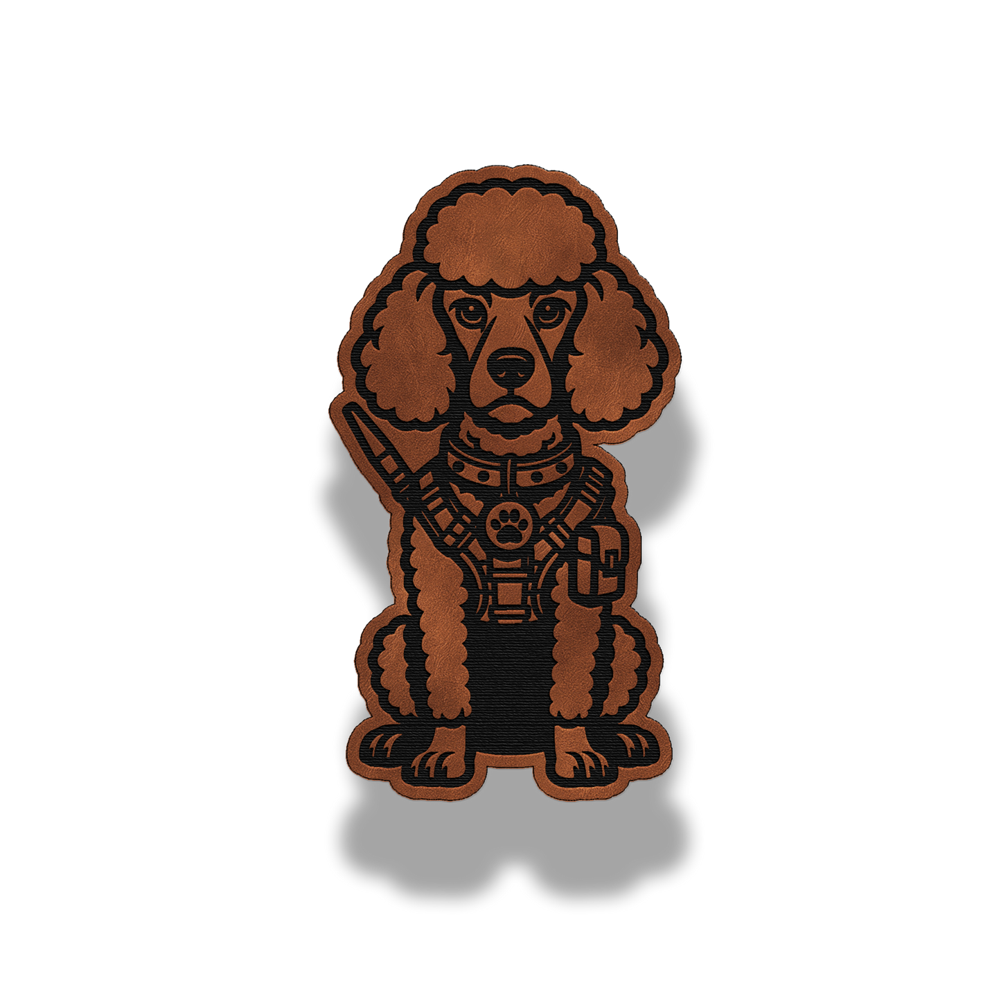 Tactical Poodle Dog Patch – Leatherette Morale Patch