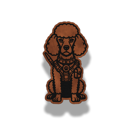 Tactical Poodle Dog Patch – Leatherette Morale Patch