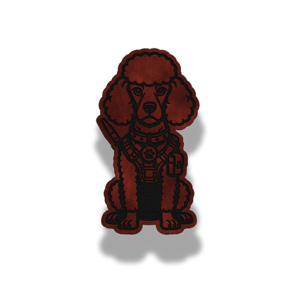 Tactical Poodle Dog Patch – Leatherette Morale Patch