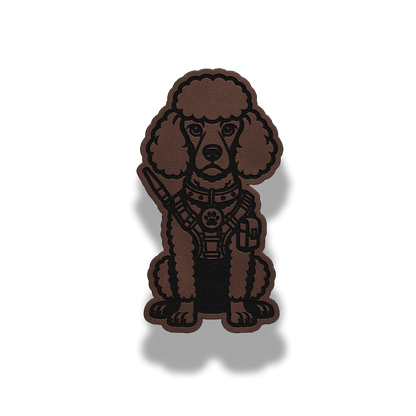 Tactical Poodle Dog Patch – Leatherette Morale Patch
