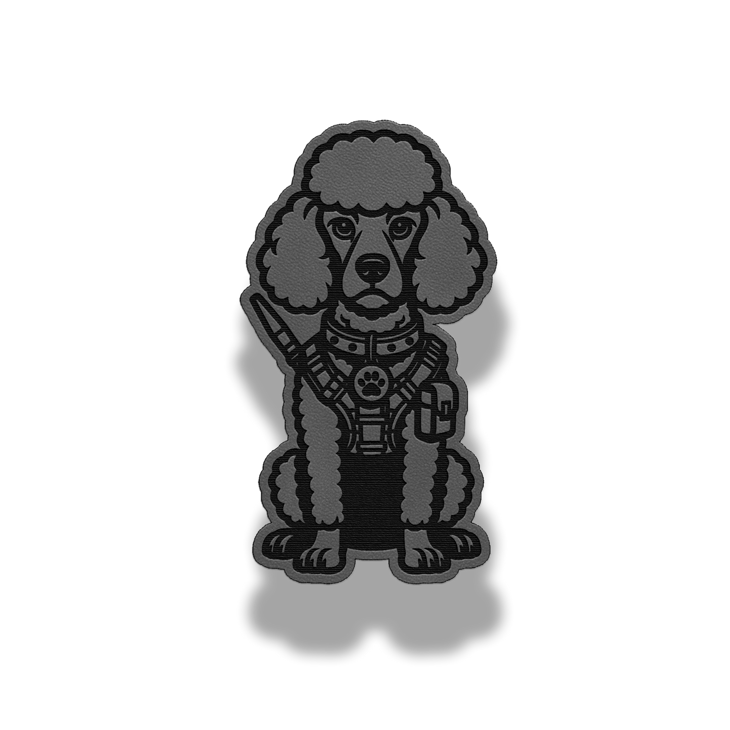 Tactical Poodle Dog Patch – Leatherette Morale Patch
