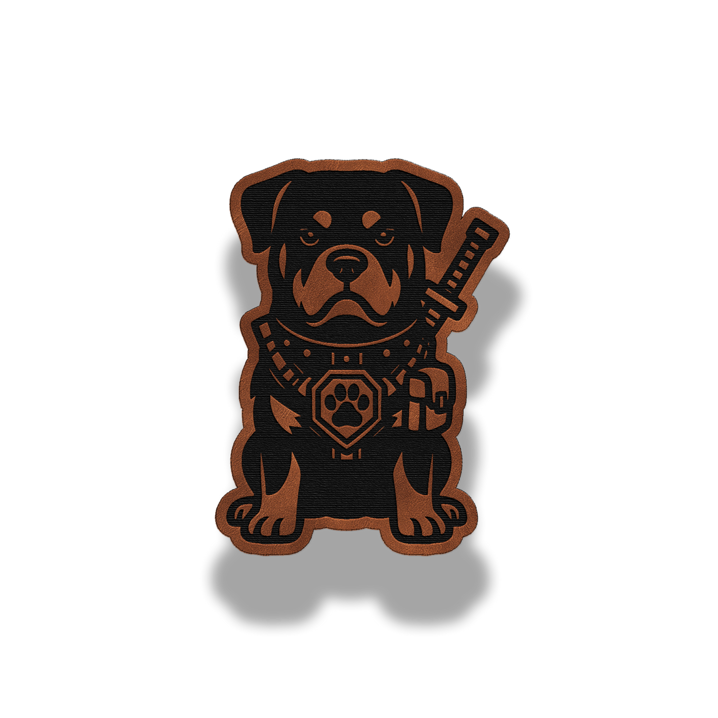 Tactical Rottweiler Patch – Leatherette Morale Patch