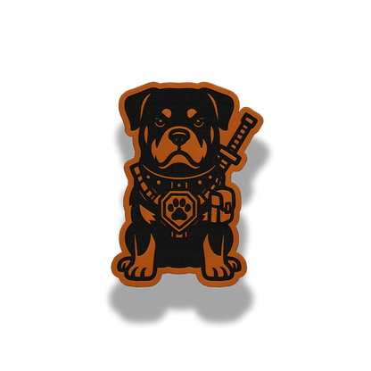 Tactical Rottweiler Patch – Leatherette Morale Patch