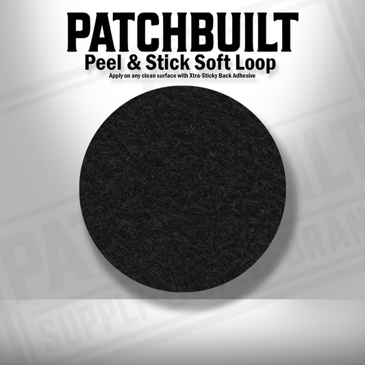 Peel & Stick Soft Loop Circle Cutouts – Velcro® Hook-Compatible Backing