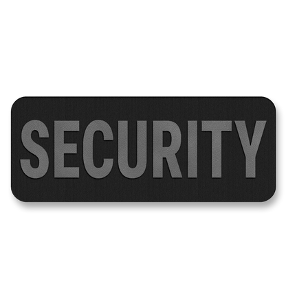 SECURITY Vest Placard 8.5"x3" – Leatherette Morale Patch