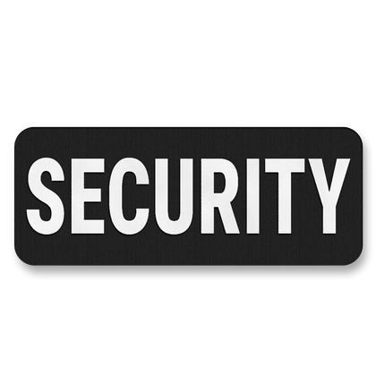 SECURITY Vest Placard 5"x2" – Leatherette Morale Patch