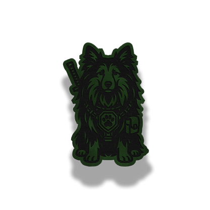 Tactical Sheltie Patch – Leatherette Morale Patch