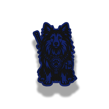 Tactical Sheltie Patch – Leatherette Morale Patch