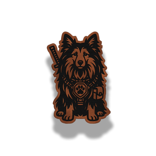 Tactical Sheltie Patch – Leatherette Morale Patch