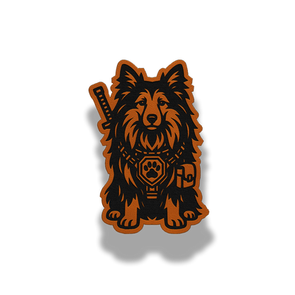 Tactical Sheltie Patch – Leatherette Morale Patch