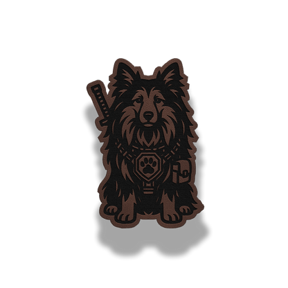 Tactical Sheltie Patch – Leatherette Morale Patch