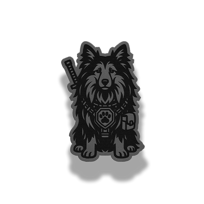 Tactical Sheltie Patch – Leatherette Morale Patch