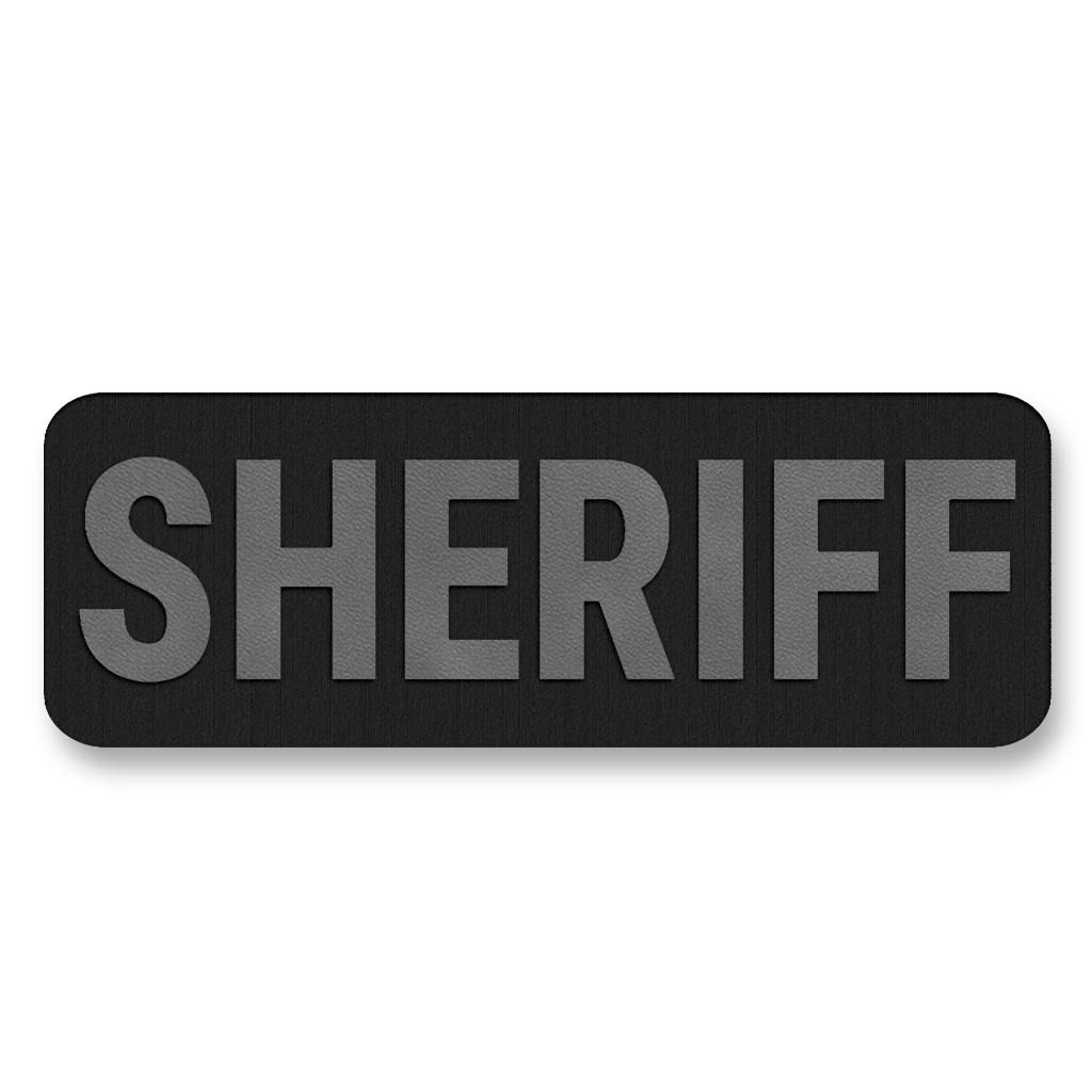 SHERIFF Vest Placard 5"x2" – Leatherette Morale Patch