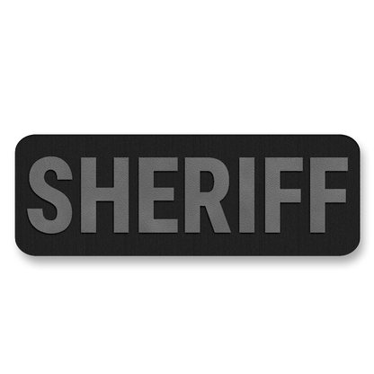 SHERIFF Vest Placard 5"x2" – Leatherette Morale Patch