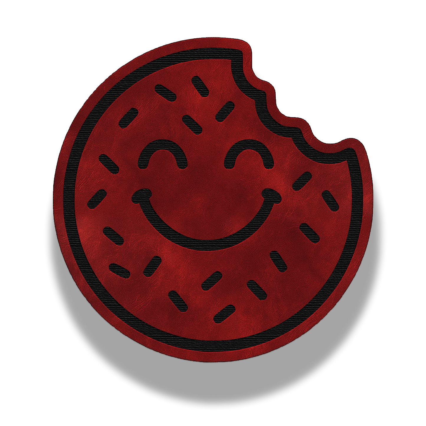 Smiley Donut - Leatherette Patch