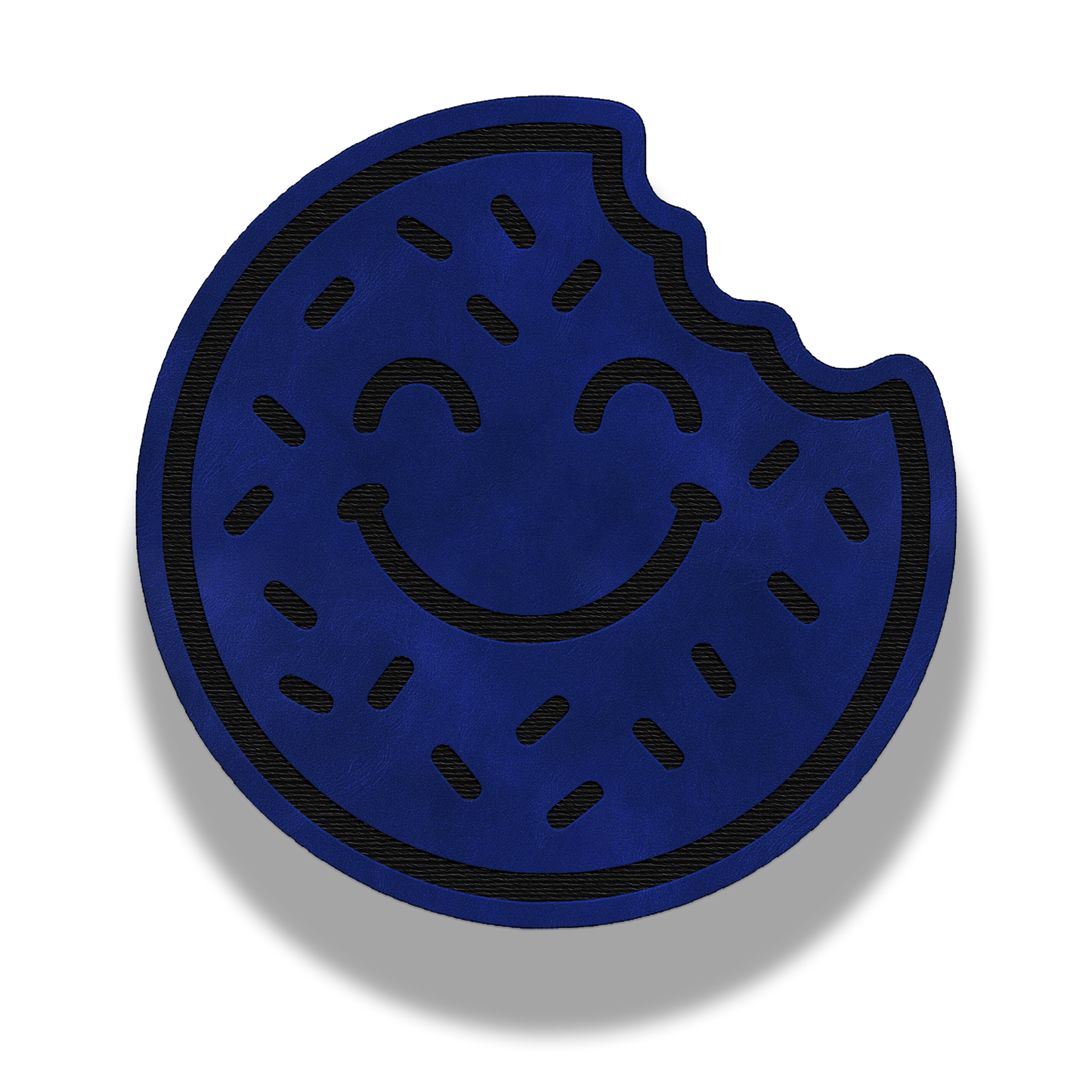 Smiley Donut - Leatherette Patch