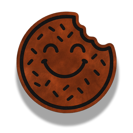 Smiley Donut - Leatherette Patch