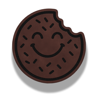 Smiley Donut - Leatherette Patch