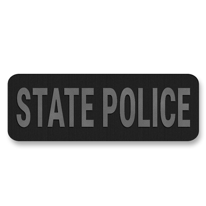 STATE POLICE Vest Placard 5"x2" – Leatherette Morale Patch